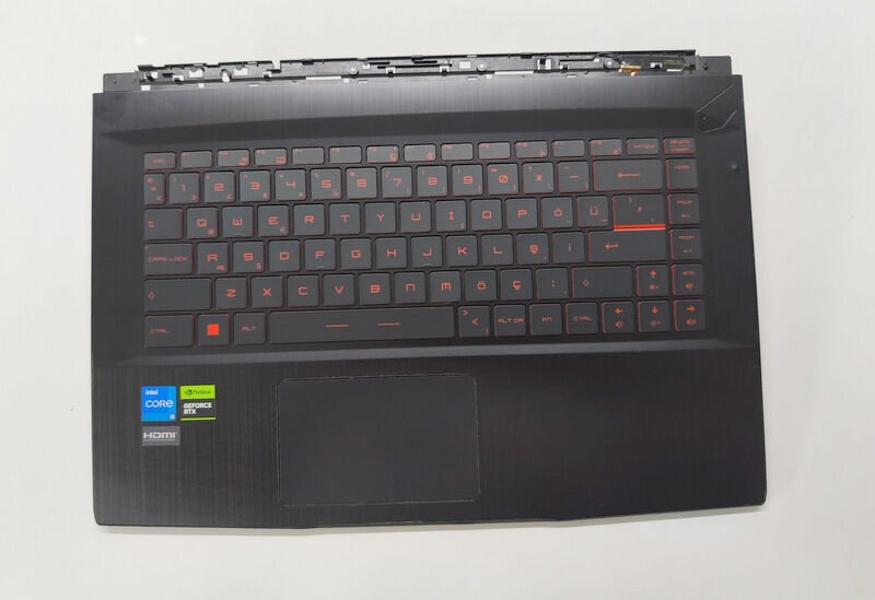 MSI GF63 MS-16R1 MS-16R2 MS-16R4 8RC 8RD Klavye Üst Kasa
