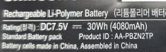 Samsung NP905 NP910 NP915 NP905S3G NP910S3G NP915S3G XE303C XE500T1C Orijinal Orijinal Batarya Pil AA-PBZN2TP