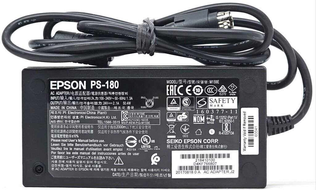 Epson PS-180 24V 2.1A Orijinal Adaptör 3 Pin