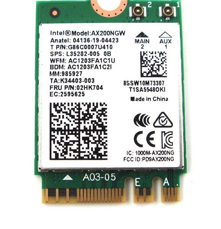 Lenovo ThinkPad L15 Gen1 Gen2 G1 G2 Orijinal Wİreless Kart 8822CE M.2 Bluetooth 02HK704