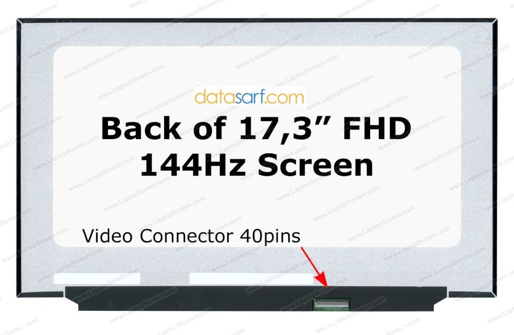 N173HCE-G33 REV.C2 17.3 40 Pin 144HZ Slimled Vidasız Led Ekran