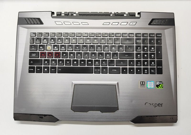 Casper Excalibur G850 G7700 Orijinal Üst Kasa Klavye Palmrest TFQ37NL900703