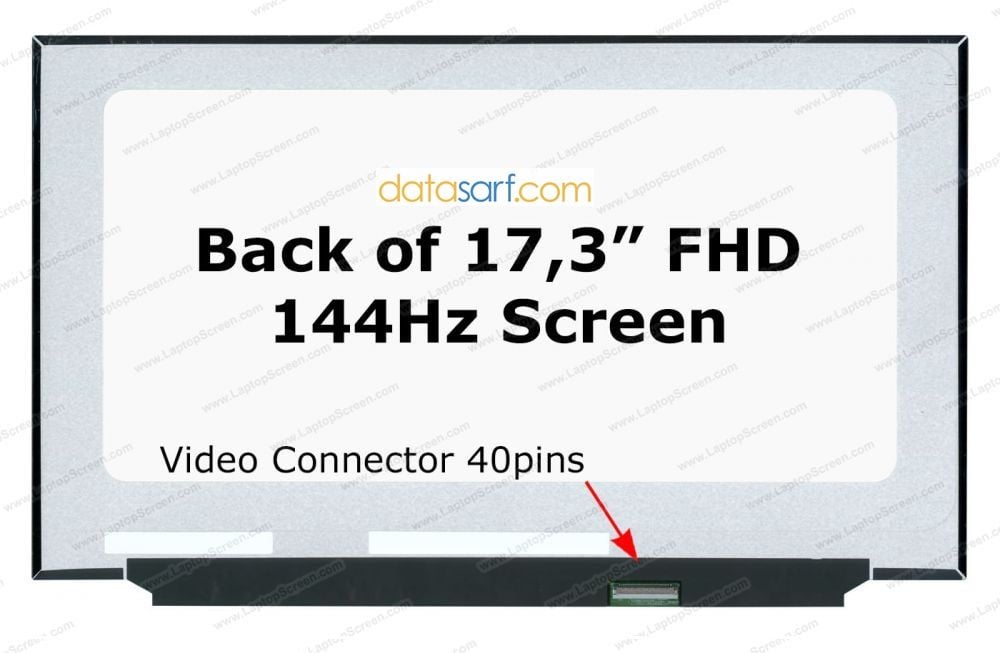 HP Pavilion 17-CD1485NG 17.3 40 Pin 144HZ Slimled Vidasız Led Ekran