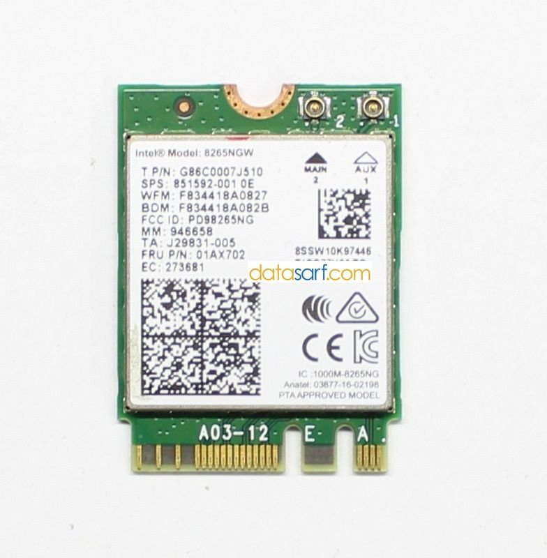 Asus X505U Wireless Kart İntel 8265NGW 01AX702 5G