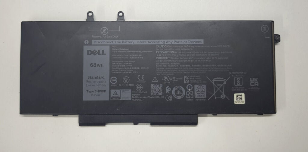 DELL Latitude 5510 5511 E5510 E5511 Precision 3550 3551 M3550 3551 P80F Orijinal Batarya Pil 3HWPP 67.8 Sağlık