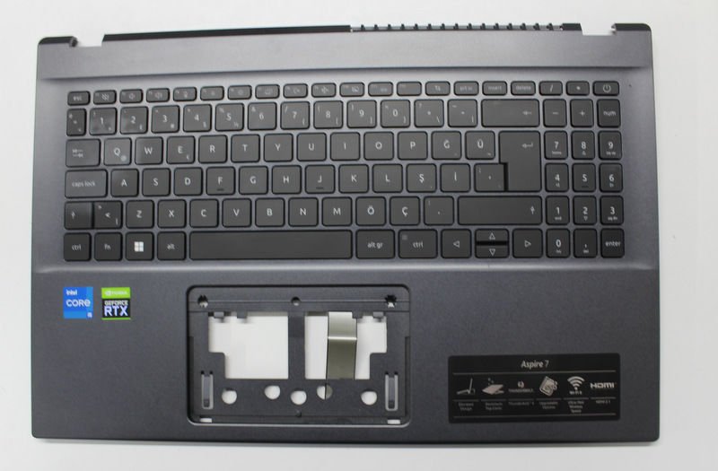 Acer Aspire A715-51G A715-76 N22Q3 Orijinal Üst Kasa Klavye Arızalıdır EAZYX00201A