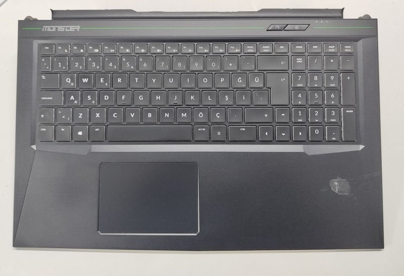 Monster Tulpar T7 V20.4 Orijinal Klavye Üst Kasa TFM14G56TQ9852