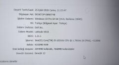 DELL Latitude 5510 5511 E5510 E5511 Precision 3550 3551 M3550 3551 P80F Orijinal Anakart i5-10310U LA-J381P