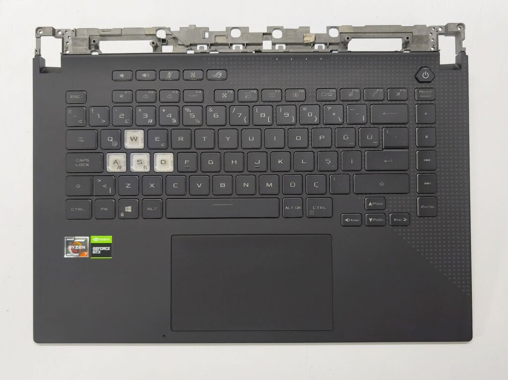 Asus Rog Strix G513 G533 GX551 GX550 GX511 Orijinal Klavye Üst Kasa Ufak Kusurlu