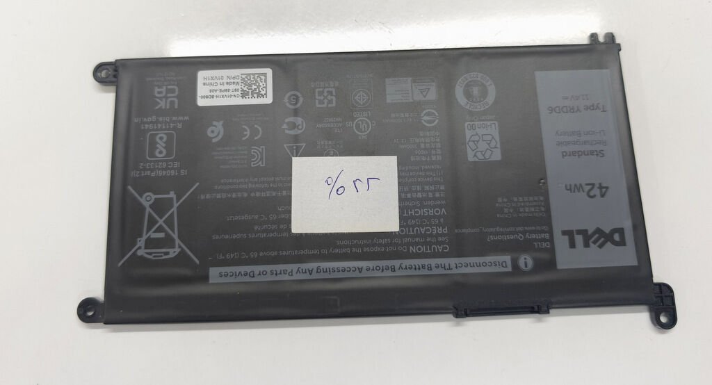 Dell Inspiron 3500 1501 3502 3503 3505 5593 5594 P90F Vostro 3500 3501 Orijnal Batarya Pil %55 Performans YRDD6 0YRDD61
