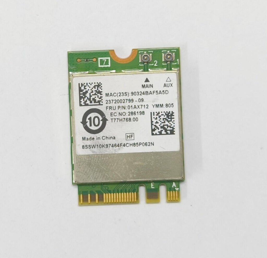 Lenovo Ideapad Yoga 730-13 730-13IKB 730-13ISK 730-13IWL 81CT Orijinal Wireless Kart 8265NGW 01AX702 01AX751