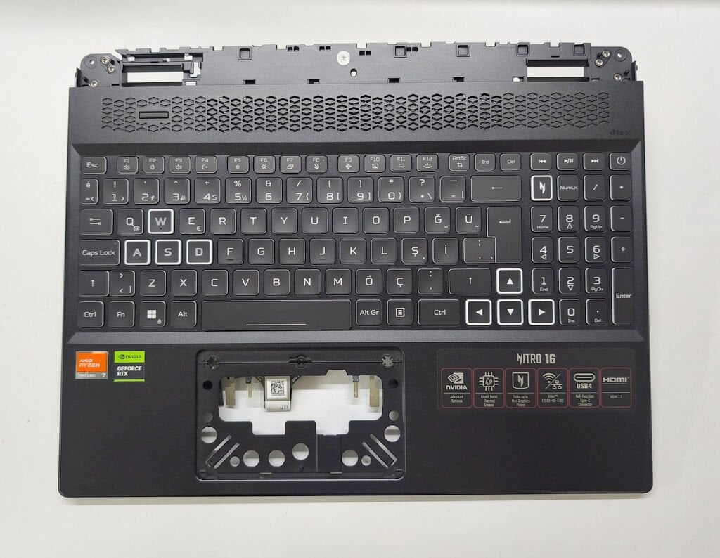 Acer Nitro 16 AN16-41 N22Q22 AN16-51 PHN16-71 Orijinal Klavye Üst Kasa Palmrest