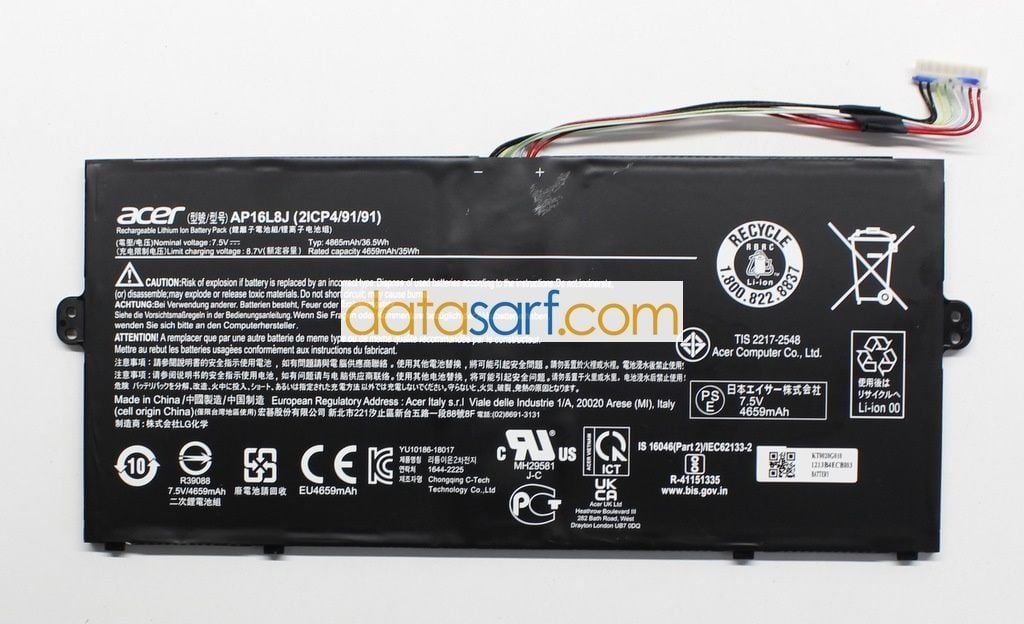 Acer SF514-52 Orijinal Batarya Pil AP16L8J AP16L5J