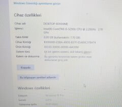Lenovo T450 Anakart Kasa Ekran i5-5200U