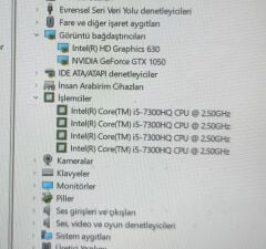 Hp 15-CB 15-CK 15T-CB TPN-Q193 TPN-C201 TPN-C194 Orijinal Anakart i5-7300HQ GTX 1050 DAG75AMBAD0 REV D