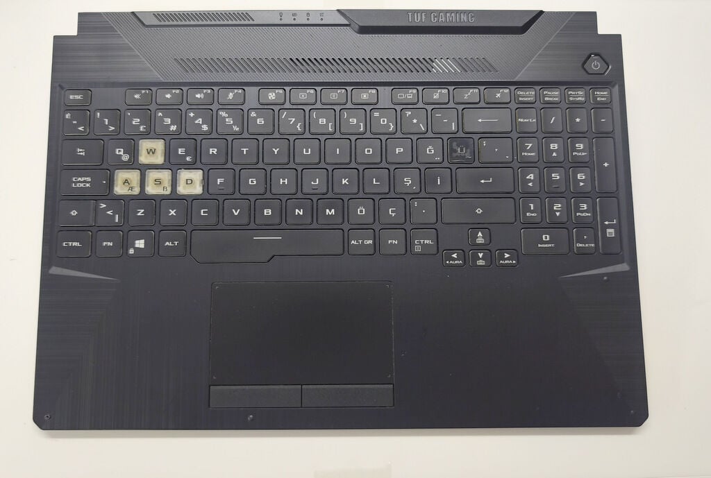 Asus FX506 FA506 F15 Orijinal Klavye Üst Kasa Palmrest