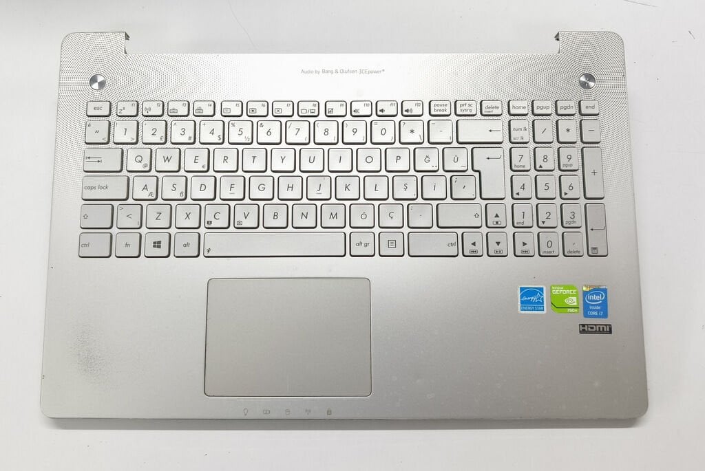Asus N550 N550L N550J N550JK N550JV N550JX Rog G550J G550JK G550JX Q550, Q550L Q550J Q550JK Q550JX Orijinal Klavye Üst Kasa Palmrest