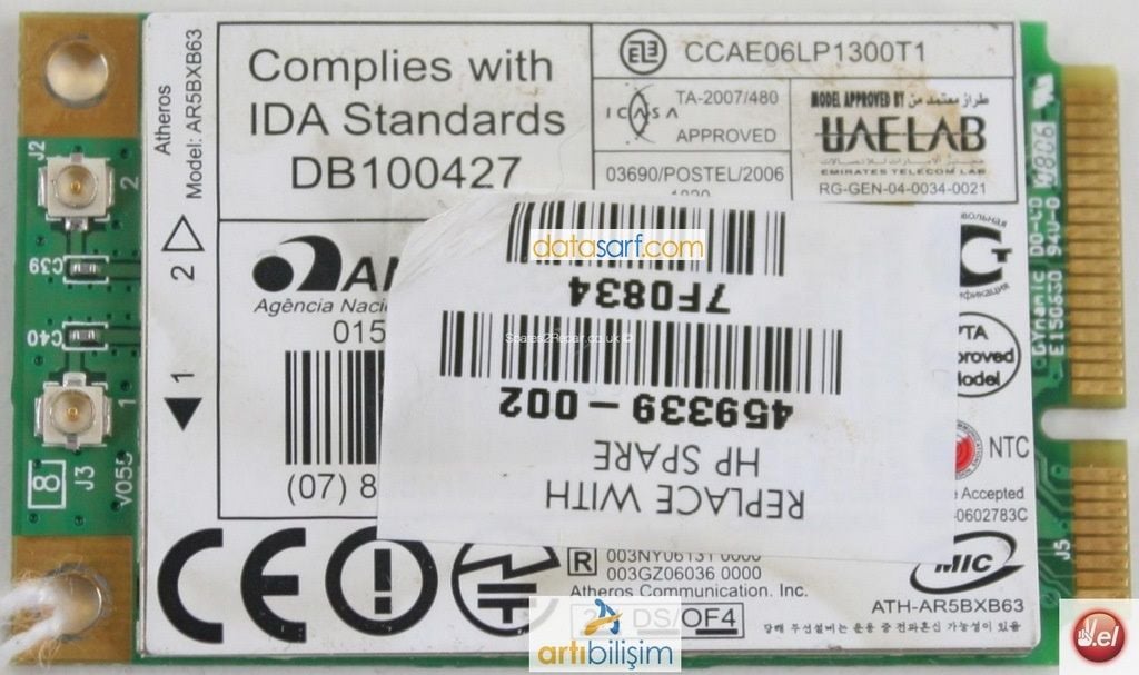 Hp Compaq C700 C750 C770 Presarıo G7000 Wireless Kart Sps-459339-002