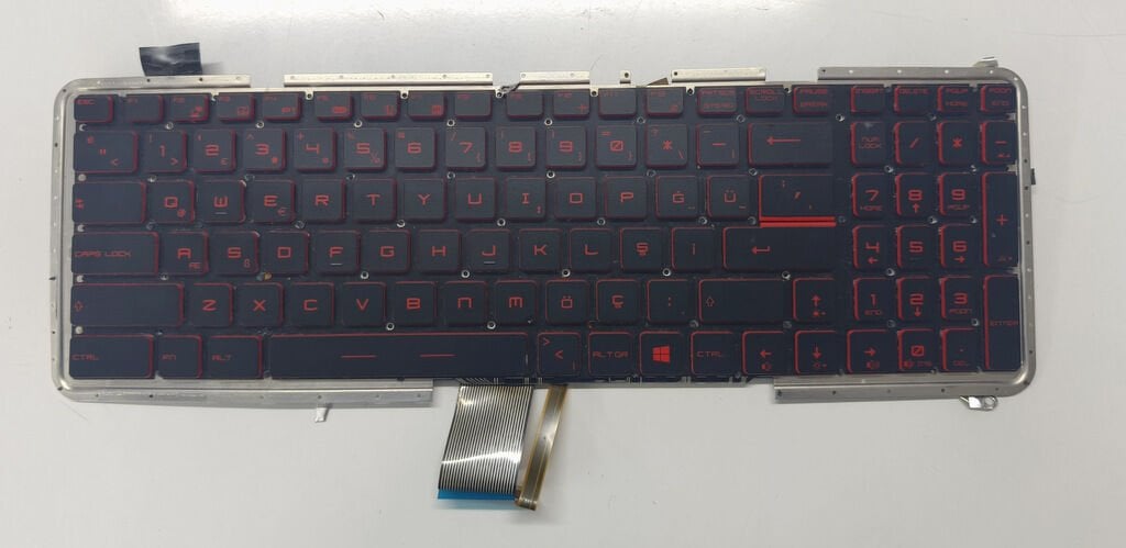 MSI GE75 GP75 GL75 WE75 MS-17E1 MS-17E2 MS-17E3 MS-17E4 MS-17E5 MS-17E6 MS-17E7 MS-17E8 MS-17E9 Orijinal Arızalı Klavye Kırmızı V143422KK1