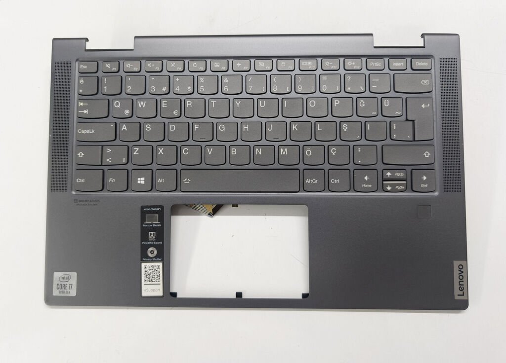 Lenovo Yoga C740-14 C740-14IML 81T0 81TC Orijinal Klavye Üst Kasa Palmrest