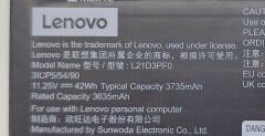 Lenovo İdeapad 1 15IGL7 15IRU7 15IAU7 15ALC7 15IJL7 15IGL7 Orijinal Batarya Pil L21C3PF0 L21D3PF0 L21L3PF0 L21M3PF0