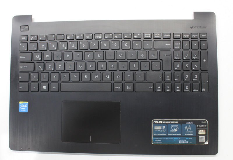 Asus F553 Üst Kasa Klavye 13N0-RLA0C21