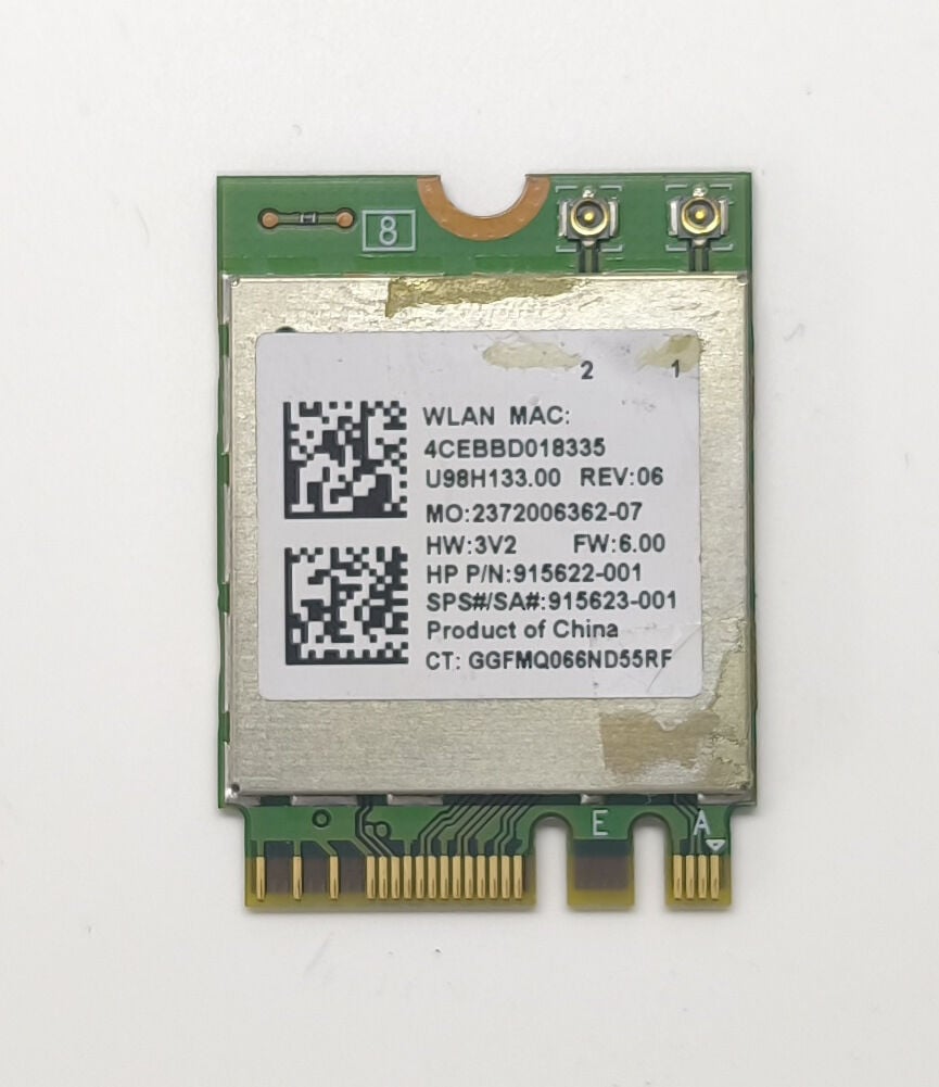 HP Pavilion Gaming 15-DK 15T-DK TPN-C14 RTL8822BE 915622-001 Orijinal Wİreless Kart