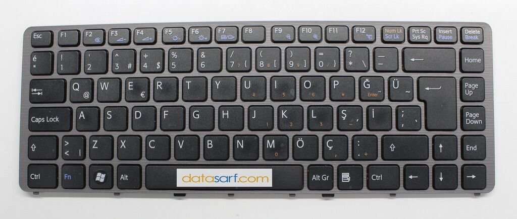 Sony Vgn-Nw Pcg-7181M PCG-7186M Orijinal Klavye 012-550A-1366-A