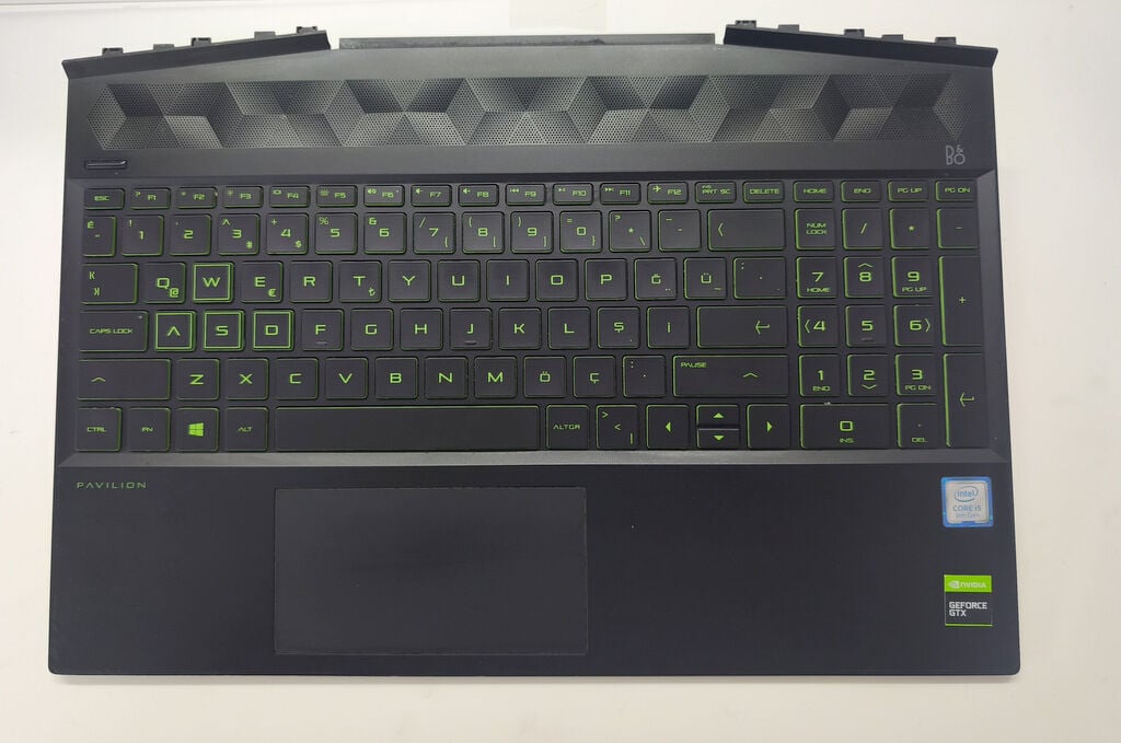 HP Pavilion Gaming 15-DK 15T-DK TPN-C14 Orijinal Klavye Üst Kasa Palmrest Touchpad