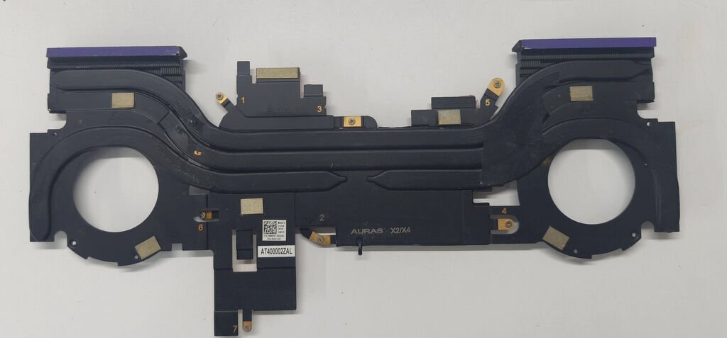 Dell G16 Gaming 7630 7635 P122F P122F001 Orijinal Soğutucu Bakır Heatsink AT400002ZAL 04MP4T