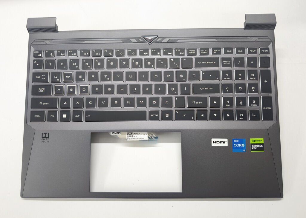 Casper Excalibur G870 G880 Orijinal Klavye Üst Kasa Palmrest Tamirli