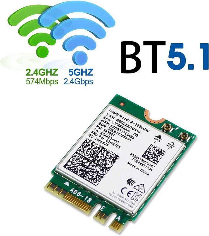 Lenovo Legion 5-15ACH6A Orijinal AX200NGW WiFi + Bluetooth 5.0 Wireless Kart