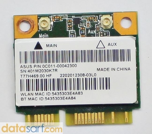 Asus X550 Wireless Kart 0C011-00061200 Atheros QCWB335