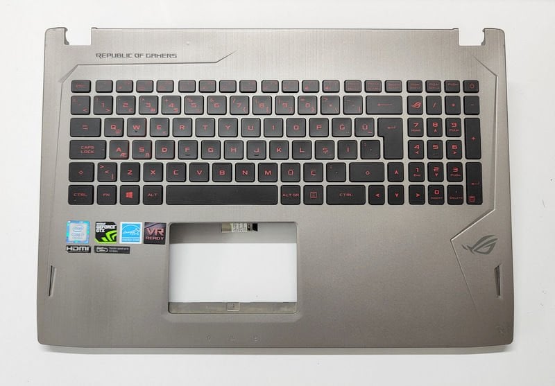 ASUS ROG Strix FX60 Orijinal Klavye Üst Kasa