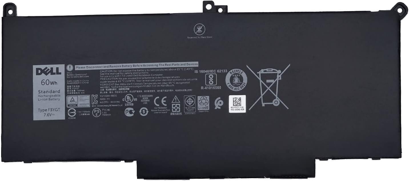 Dell Latitude 12 7280 7290 13 7380 7390 P29S002 14 7000 7480 7490 P73G002 Series P28S P28S001 P73G P73G002 Series F3YGT DM3WC DM6WC Orijinal Batarya Pil