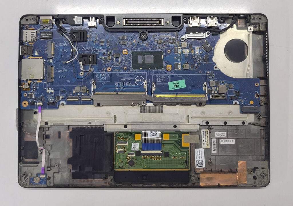 Dell Latitude E7470 7470 P61G Orijinal Anakart i5-6300U LA-C461P