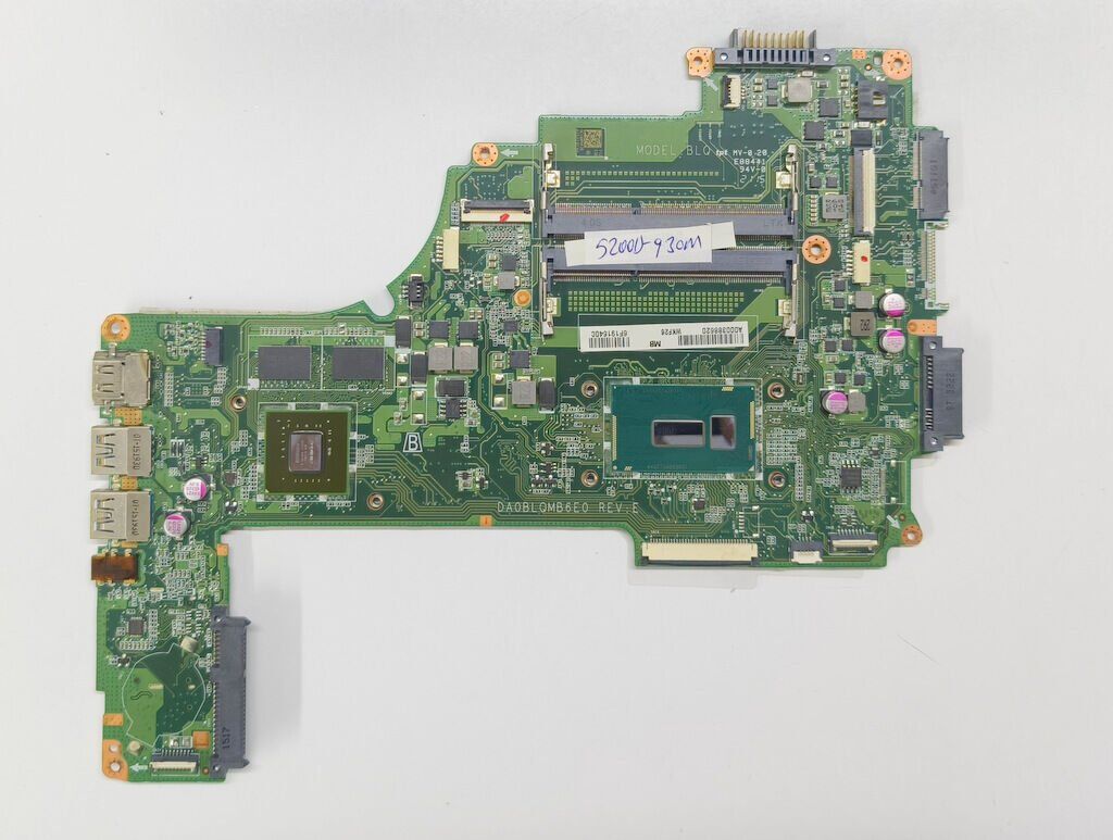 Toshıba C55-C C50-C L50-C L50D-C P50-C C55D-C L55T Orijinal Anakart İ5-5200U GEFORCE 930M 2GB DABLQMB6E0 REV:E