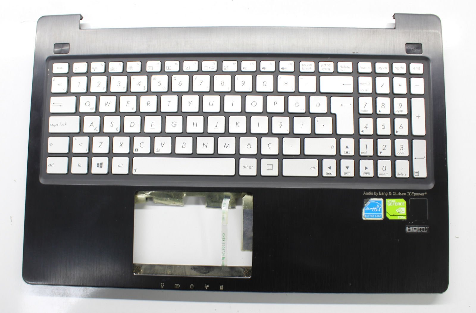 Asus N550JK Orijinal Üst Kasa Klavye 13N0-Q2A0531