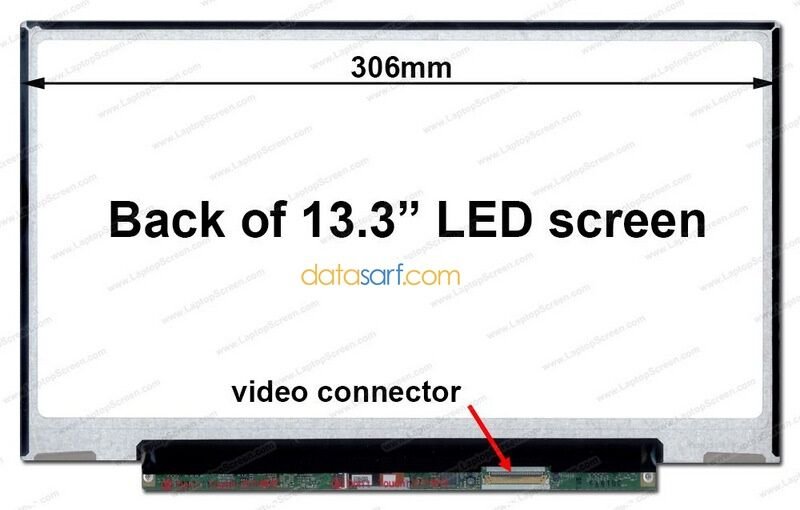 Toshiba Portege LP133WH2(TL)(L4) Lcd Ekran LP133WH2(TL)(M4) 13.3 Slimled 40 Pin