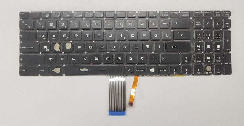 MSI GE62 PE60 CR62 PL60 MS-16J5 MS-16J4 Orijinal Arızalı Klavye