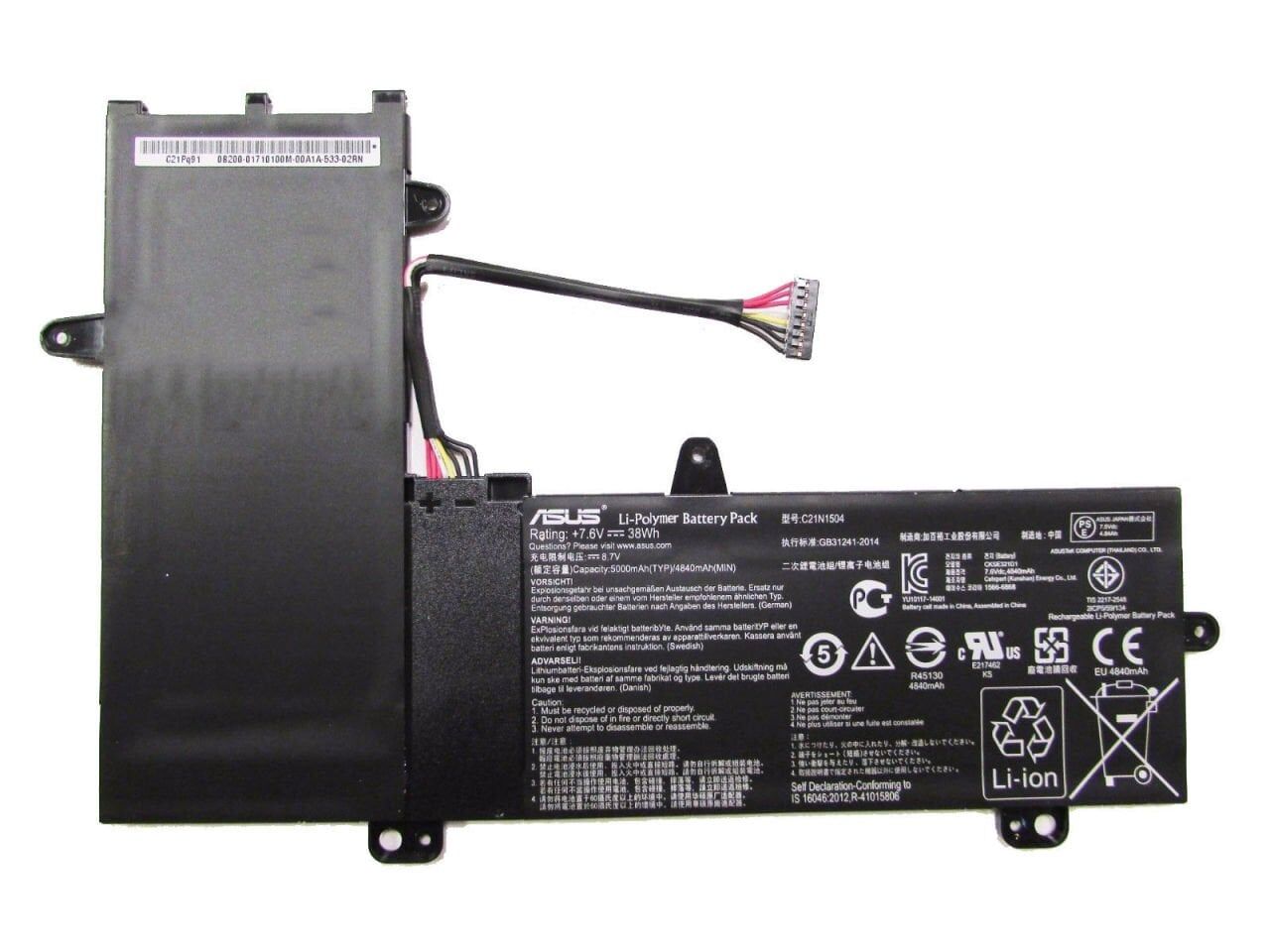 Asus Transformer TP200 TP200S E205 X205 Orijinal Batarya Pil C21N1504 %72 Sağlık