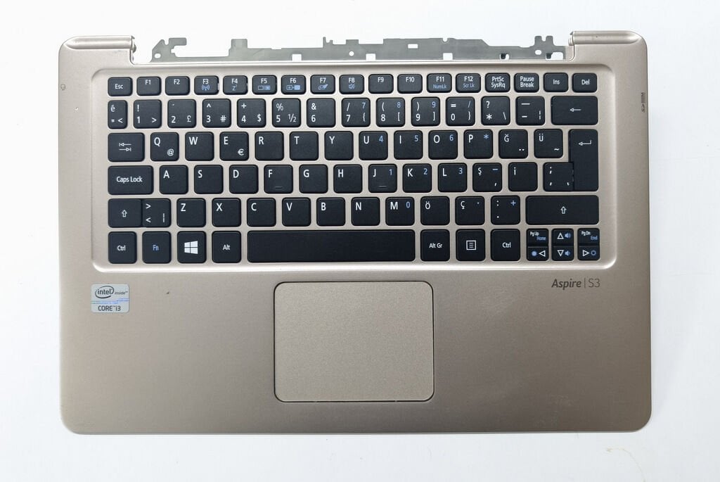 Acer S3 S3-951 S3-371 S3-391 Orijinal Klavye Üst Kasa Palmrest
