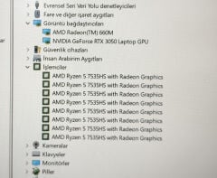 MSI Thin A15 B7VE B7VF B7U B7UC B7UCX Thin 15 B13VE B13VF B13UC B13UCX B12VE B12U B12UC B12UCX MS-16R8 16RK Orijinal Anakart R5-7535HS RTX 3050