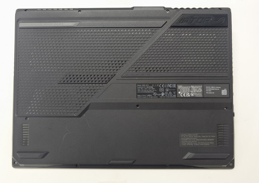 Asus Rog Strix G513 G533 GX551 GX550 GX511 Orijinal Alt Kasa Füme Renk