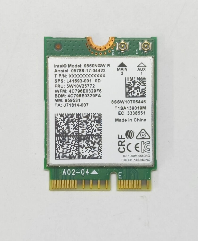 Lenovo Gaming 3-15IMH05 81Y4 3-15ARH05 82EY Creator 5-15IMH05 Orijinal Wireless Kart 5W10V25772 L41693-001 İntel 9560NGW