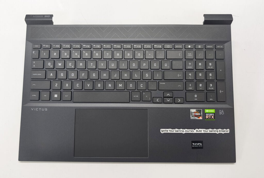 HP VICTUS 16-D 16-E TPN-Q264 TPN-Q263 Orijinal Klavye Üst Kasa Palmrest Touchpad