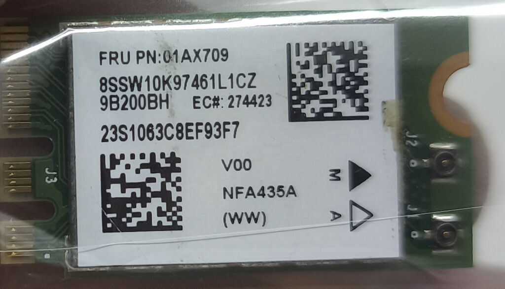 Lenovo ideapad C340-14IWL 14API 14IML Flex-14IWL IML API Orijinal Wireless Kart 00JT477 01AX709 01AX718 QCNFA435 2. 4G + 5G Bluetooth